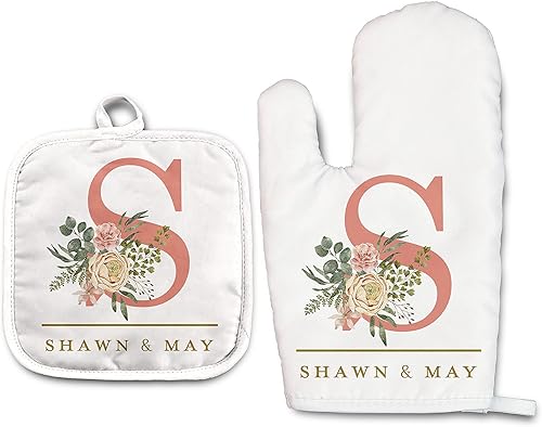 Miniatura 16 de Lemon - Juego de manoplas de horno personalizadas y soporte para ollas Mitón de horno Soporte para ollas Regalos de cocina Inauguración