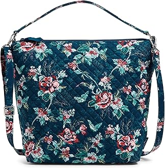 Vera Bradley Women's Cotton Oversized Hobo Shoulder Bag