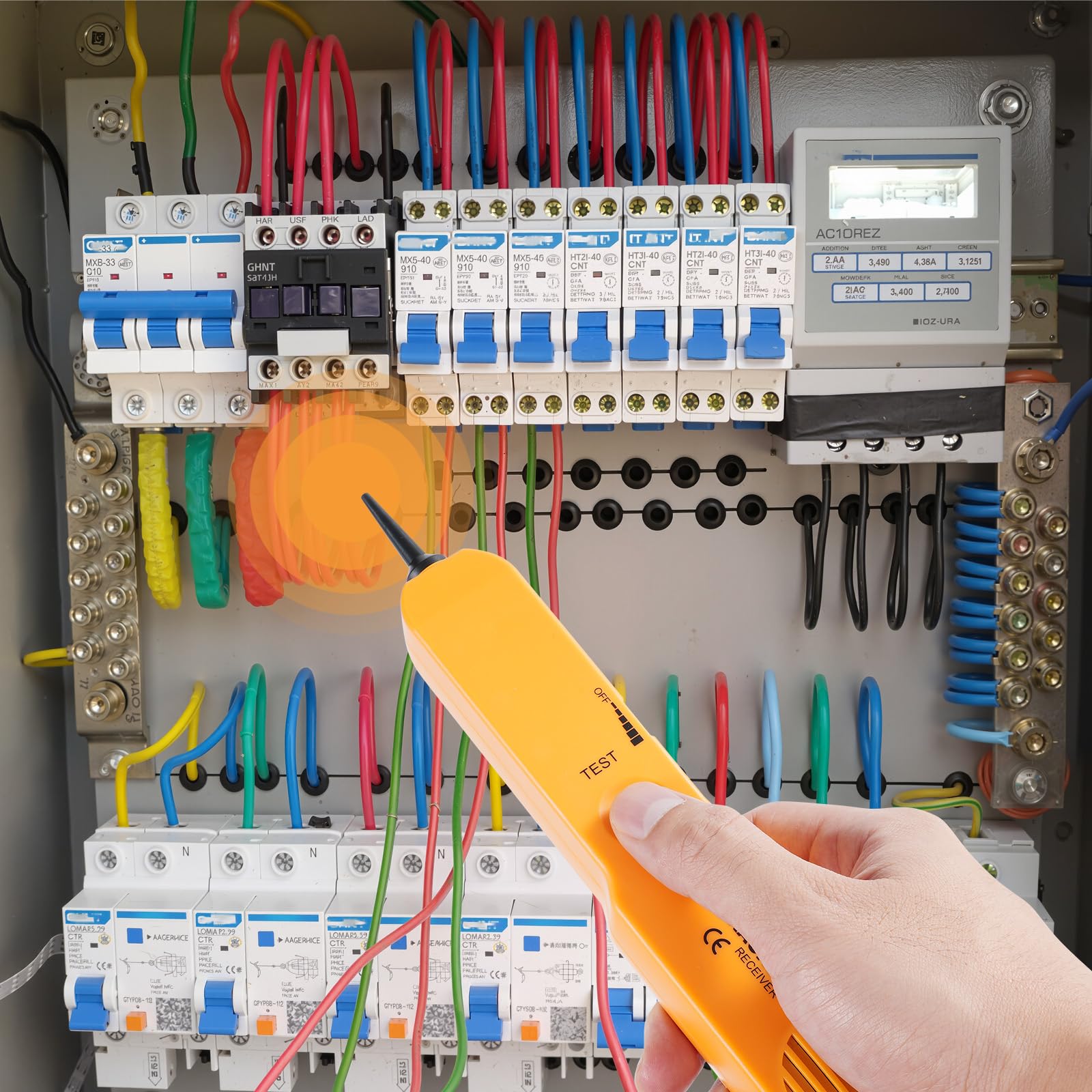 ARCELI Localizzatore di cavi multifunzione e tester di rete, con generatore di suono, per tracciare cavi, test di continuità, linee telefoniche e ricerca di rottura dei cavi, anti-interferenza