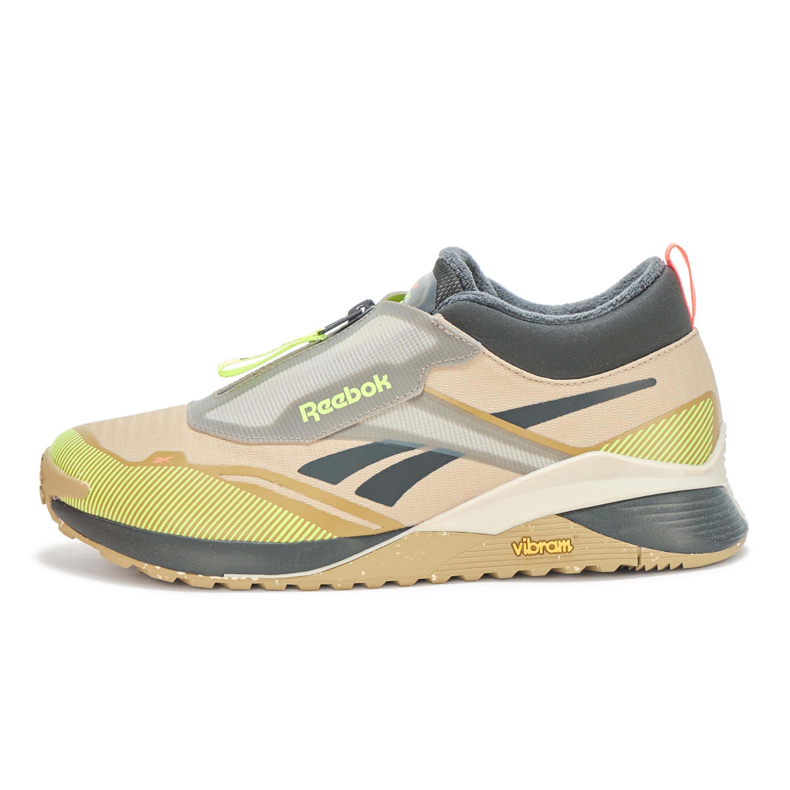 Reebok Unisex Nano X4 Adventure Winter Sneaker, Mushroom/Grey 6/ Digital Lime, 5.5 US Men