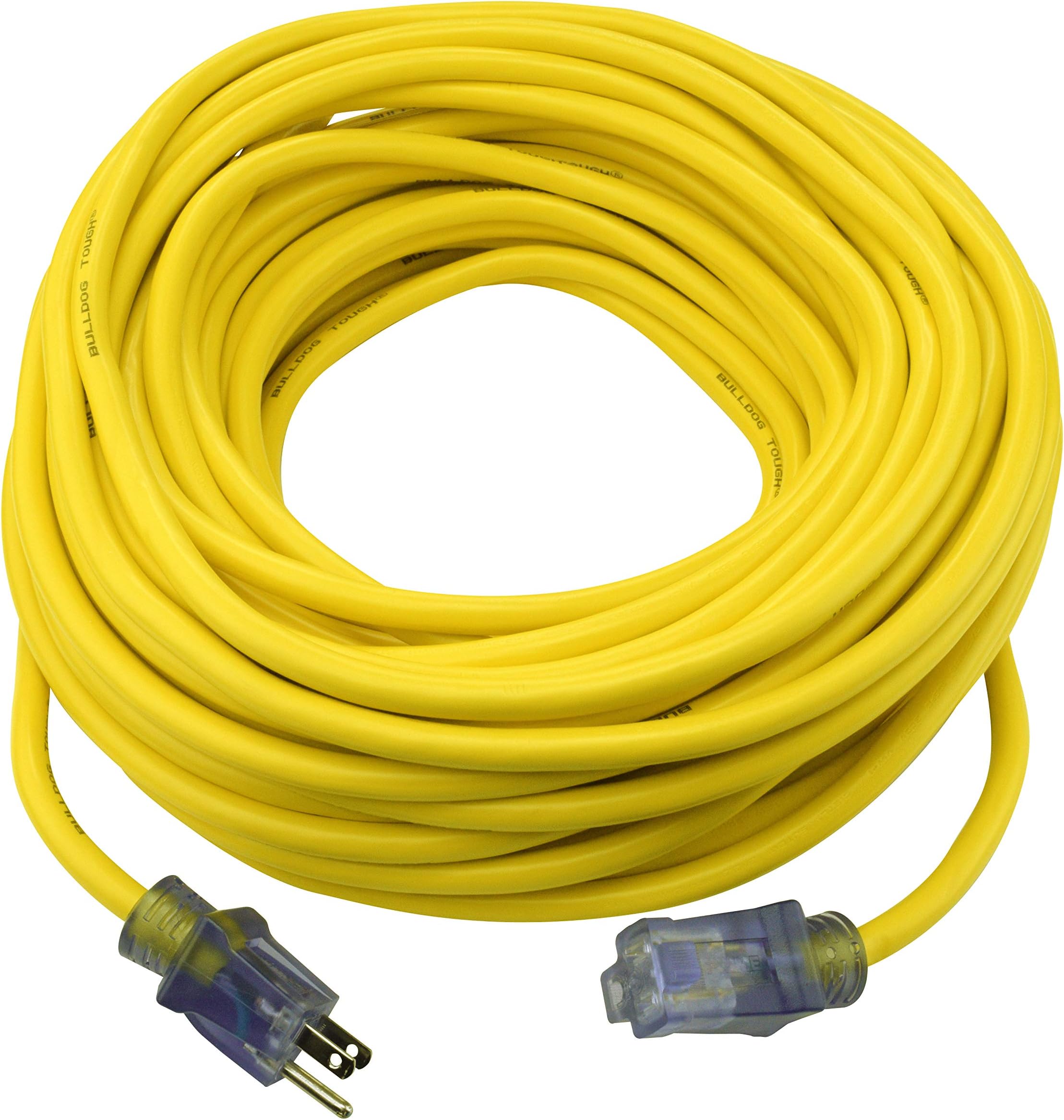 Prime Wire and Cable LT 511835 100-Foot 12/3 Sjtow Bulldog Lighted Outdoor Extension Cord