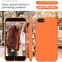 YATWIN Silicone Back Case for iPhone SE 2020/2022, iPhone 7/8, Soft-Touch Phone Back Cover for Apple iPhone SE 2nd 3rd Generation - Orange gallery image