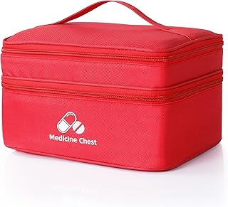 Romon Saco de primeiros socorros portátil, kit de primeiros socorros vazio, impermeável de grande capacidade kit médico...