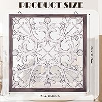 Vista 3 de Tatuo 4 piezas de decoración de pared de madera, paneles de madera decorativos de granja, decoración de pared moderna para sala de estar, hogar