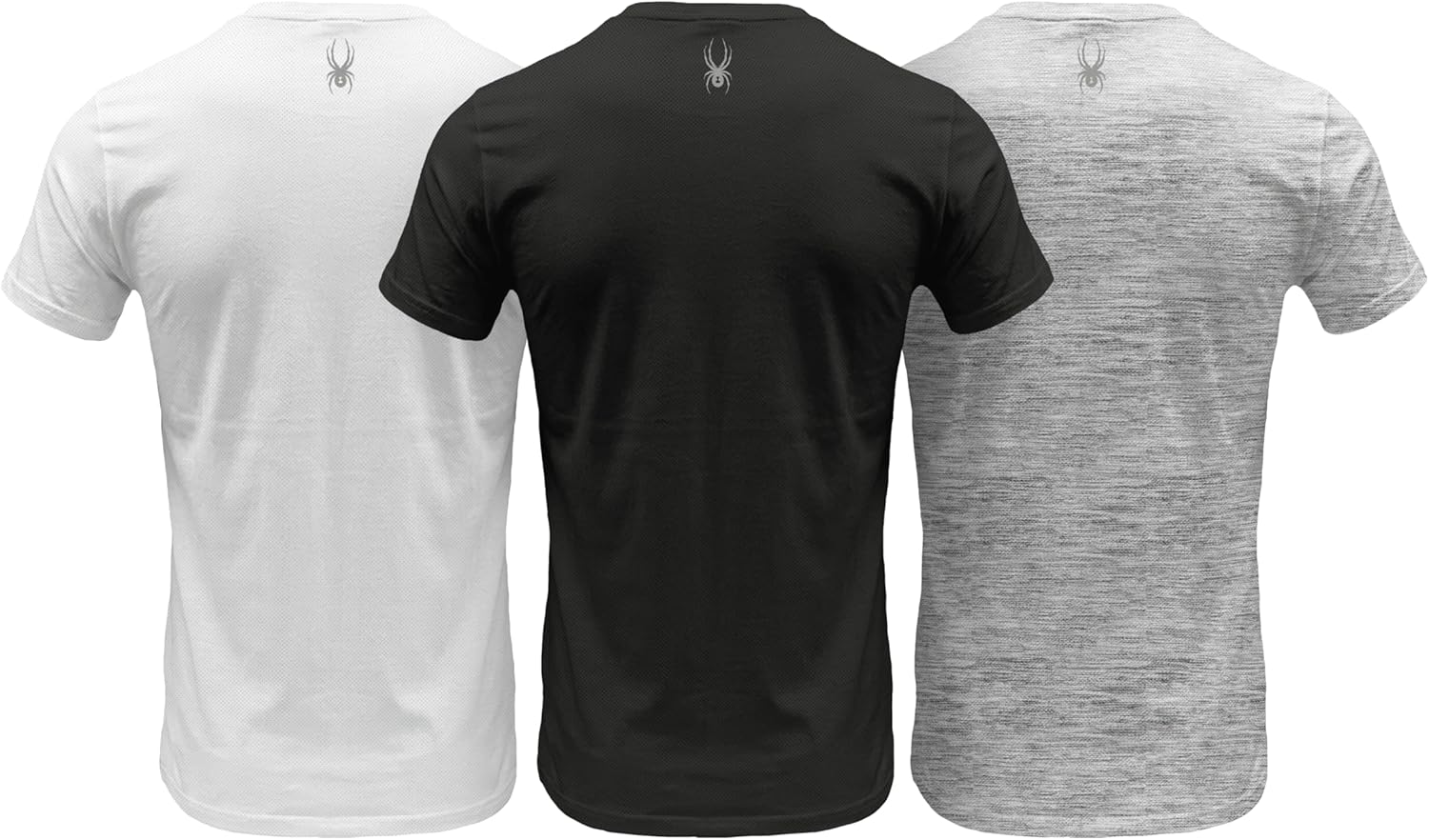 Spyder Mens Mesh Performance Moisture Wicking Crew Neck Undershirts/Ultra Soft Stretch Sports T-Shirt