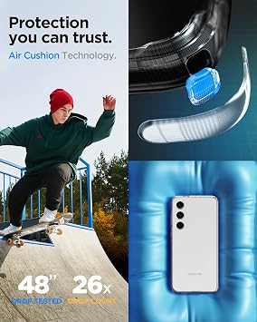 Spigen Galaxy S24 FE ile Uyumlu Kılıf Liquid Crystal Sararmaya Dayanıklı ince Şeffaf Kapak - ACS08616 (Spigen TR Garantili)