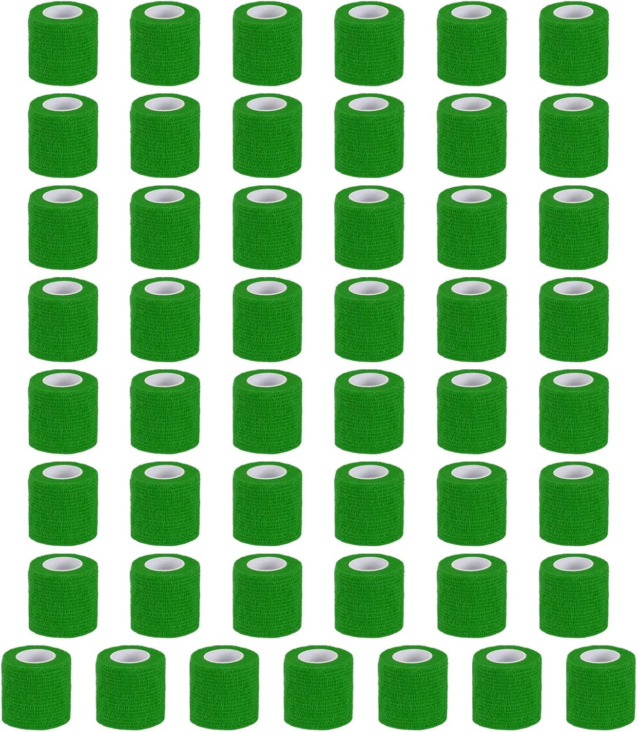 PATIKIL Self Adhesive Bandage Wrap 177" x 2", 50 Pcs Elastic Self Adherent Self Breathable Wrap Tape for Sport Stretch Athletic Wrist Ankle Outdoor Tape, Emerald Green