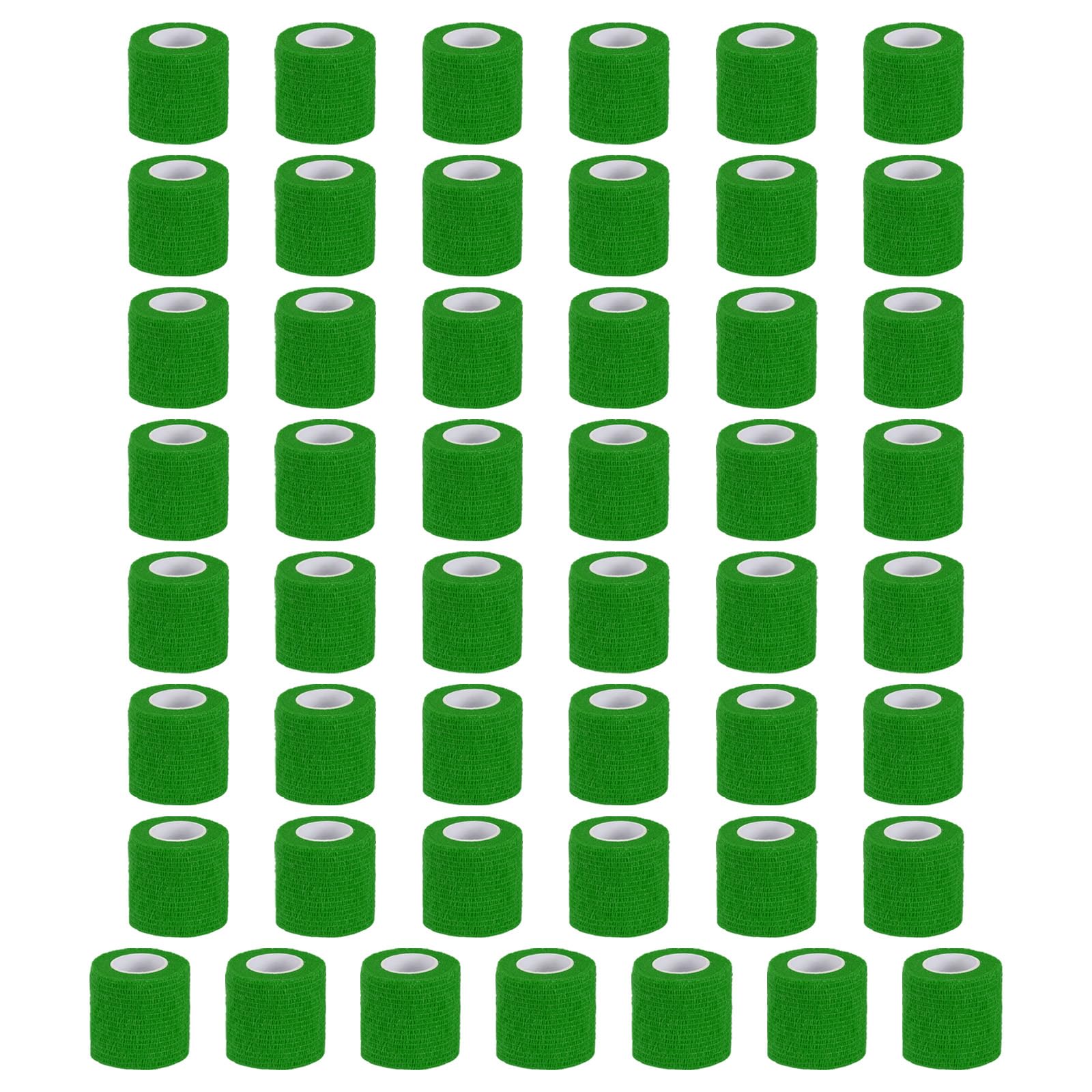 PATIKIL Self Adhesive Bandage Wrap 177" x 2", 50 Pcs Elastic Self Adherent Self Breathable Wrap Tape for Sport Stretch Athletic Wrist Ankle Outdoor Tape, Emerald Green