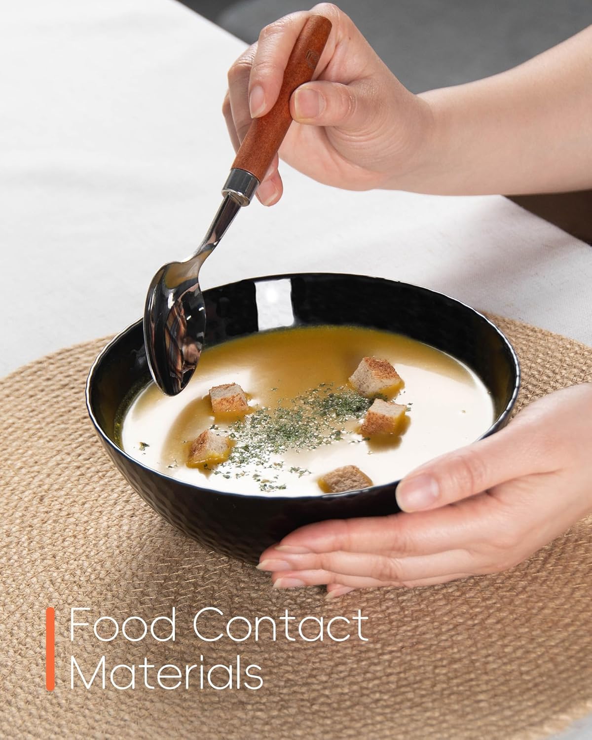 27 OZ Max Cereal Soup Bowl Set of 6, Opal Glass 7.2 inch Black Geometric Faceted Bowls for Ramen, Noodle, Salad, Fruit, Dishwasher and Microwave Safe - Image 3