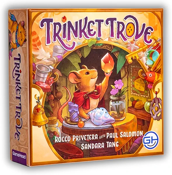 GameHead Trinket Trove, A Strategic Set Collection Card Game, Collect & Trade Shiny Treasures, 2-6 Players, Ages 10+, 30 Minute Play Time, Fun and Travel Friendly