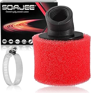 SOAJEE 1.26inch 32mm Angled Air Filter for 50cc - 90cc 110cc 125cc 150cc GY6 Engine Motorcycle ATV Quad Scooter Go Kart Mini Pocket Pit Dirt Racing Super Bike XR50 Kawasaki Suzuki Yamaha 30mm 31mm