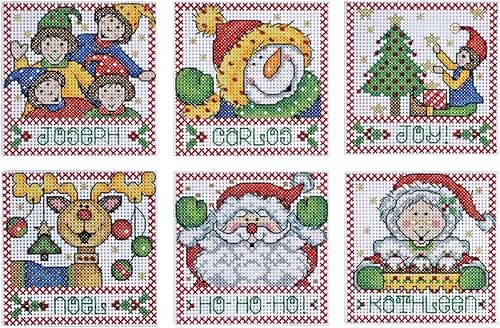 Tobin Design Works Crafts - Kit de adornos de punto de cruz, multicolor