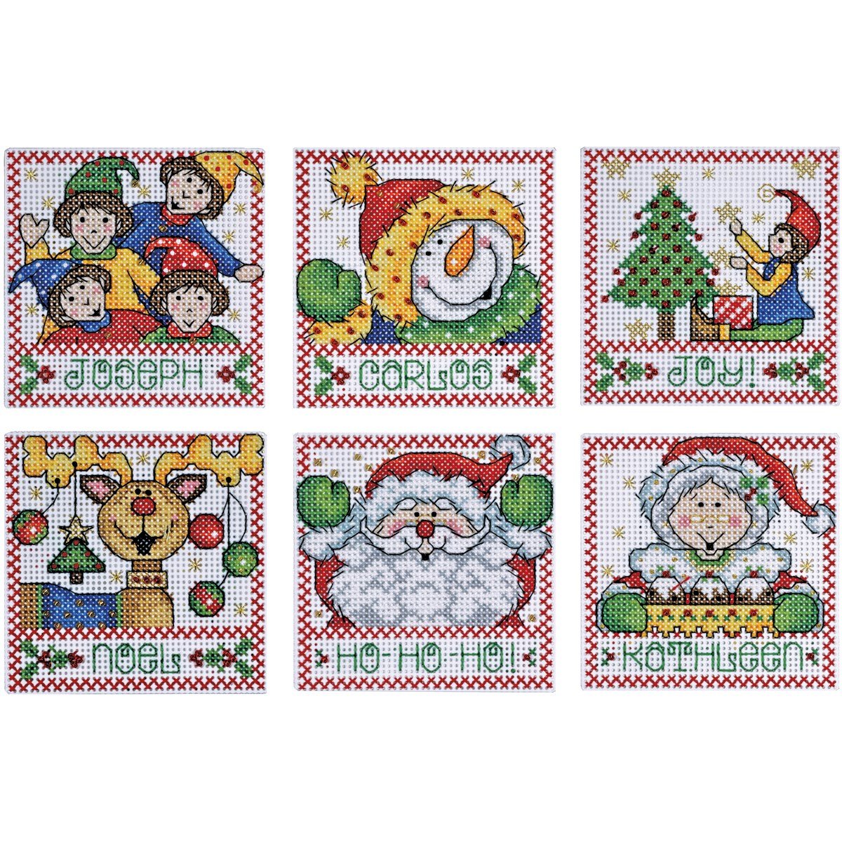 Tobin 2X3 - HO HO HO Ornament Counted Cross Stitch Kit: A Cherry On Top