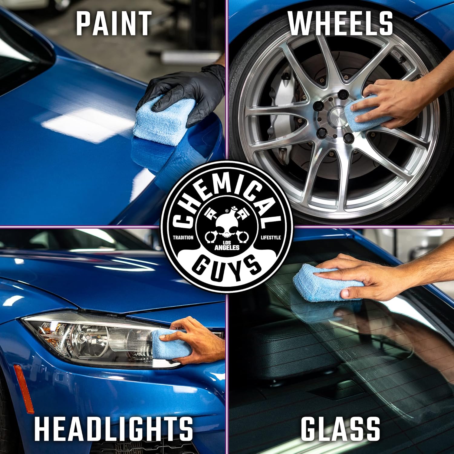 Chemical Guys HOL229 Ultimate Ceramic Coating Kit - HydroSlick HyperWax SiO2 Gel (16 fl oz) for Long-Lasting Shine & Protection, with 2 Premium Microfiber Applicators & 3 Workhorse Towels, (6 Items) - Image 6