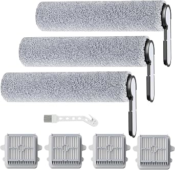 Brush Roll & HEPA Filter Replacement Parts Kit Compatible with Roborock F25/F25 Combo/F25 ACE/F25 ALT/F25 LT/F25 RT/F25 GT/F25 Ultra Cordless Wet Dry Vacuum Cleaner
