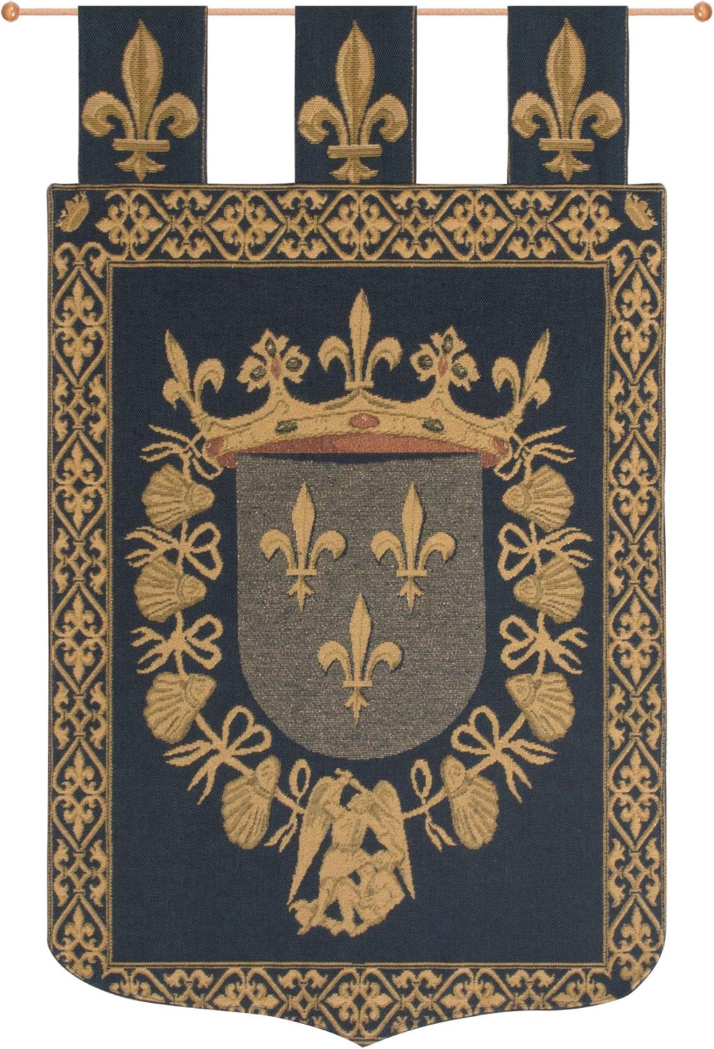 Blois European Tapestry - 18 in. x 24 in. Cotton/Viscose/Polyester by Charlotte Home Furnishings