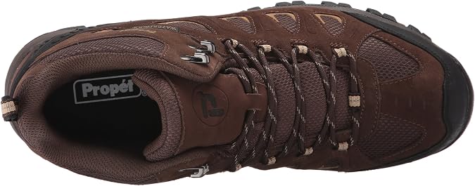 Propet Mens Ridge Walker Round Toe Hiking Casual Boots Ankle - Black
