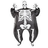 Halloween Skeleton Full Body Inflatable Costume for Adults &lpar;One Size&rpar;