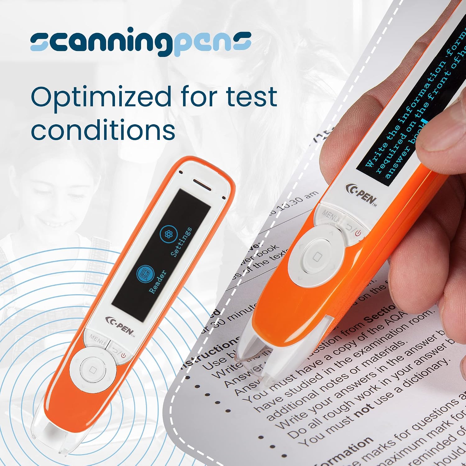 C Pen Text to Speech Exam Reader 2 - OCR Text to Speech Scanning Device for Tests, Reading & Literacy | 10+ Languages | Assistive Tool for Dyslexia & Learning Differences for Tests | Windows & Mac