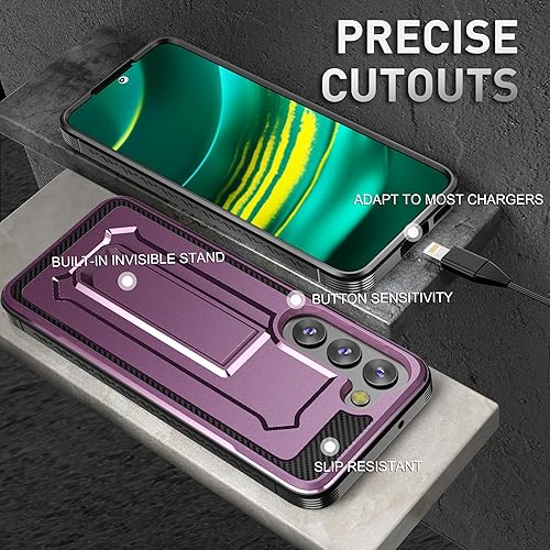 Miniatura 2 de Funda diseñada para Samsung Galaxy S23 con protector de pantalla, resistente funda protectora militar para teléfono Samsung Galaxy S23, soporte