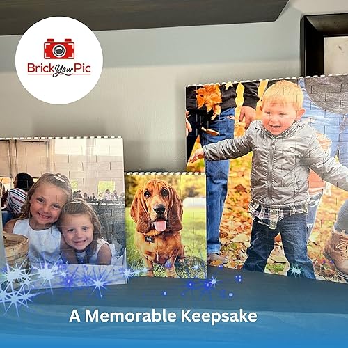 Miniatura 6 de BRICK YOUR PIC Rompecabezas de fotos de bloques de construcción personalizado regalos personalizados únicos para adultos parejas niños familiares o