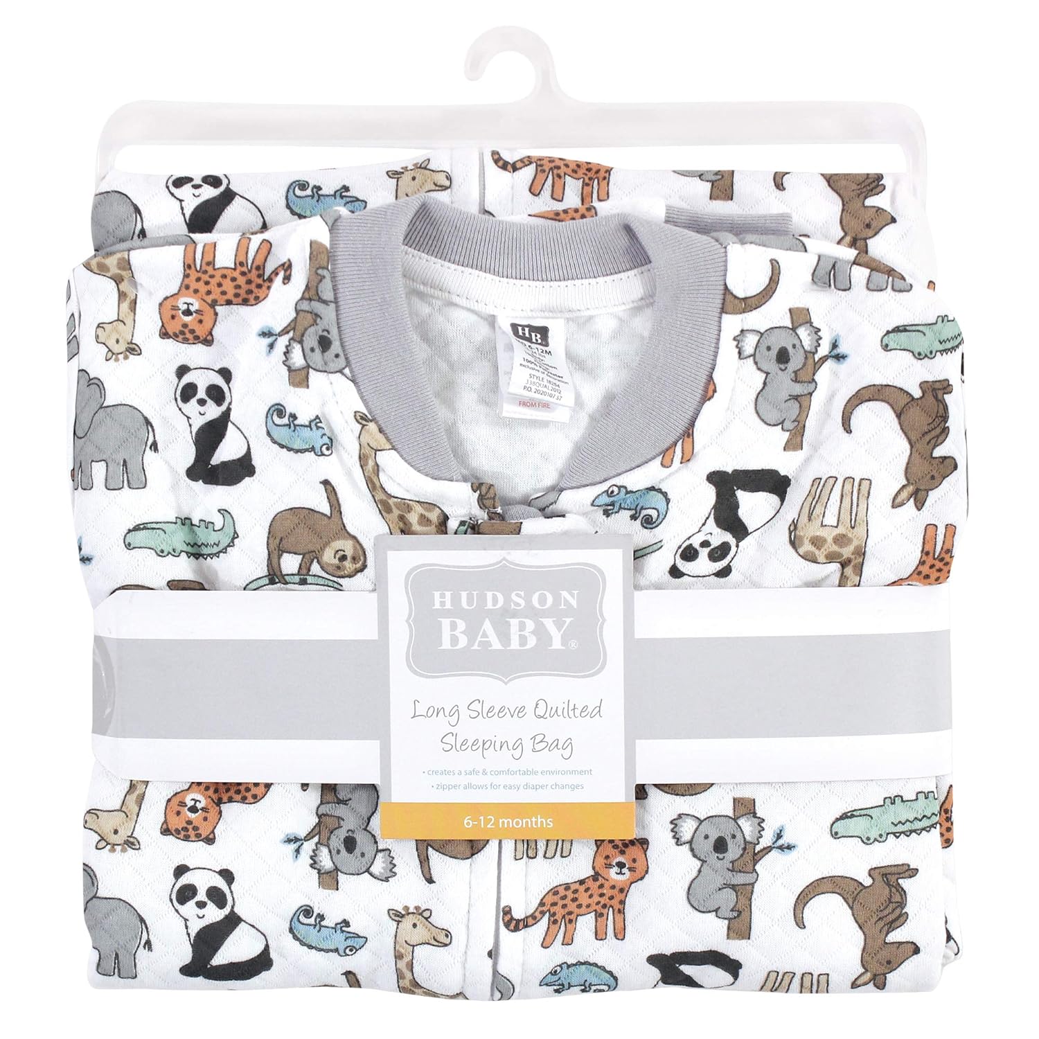 Hudson Baby Unisex Baby Premium Quilted Long Sleeve Sleeping Bag and Wearable Blanket, Enchanted Forest, 12-18 Months : Baby