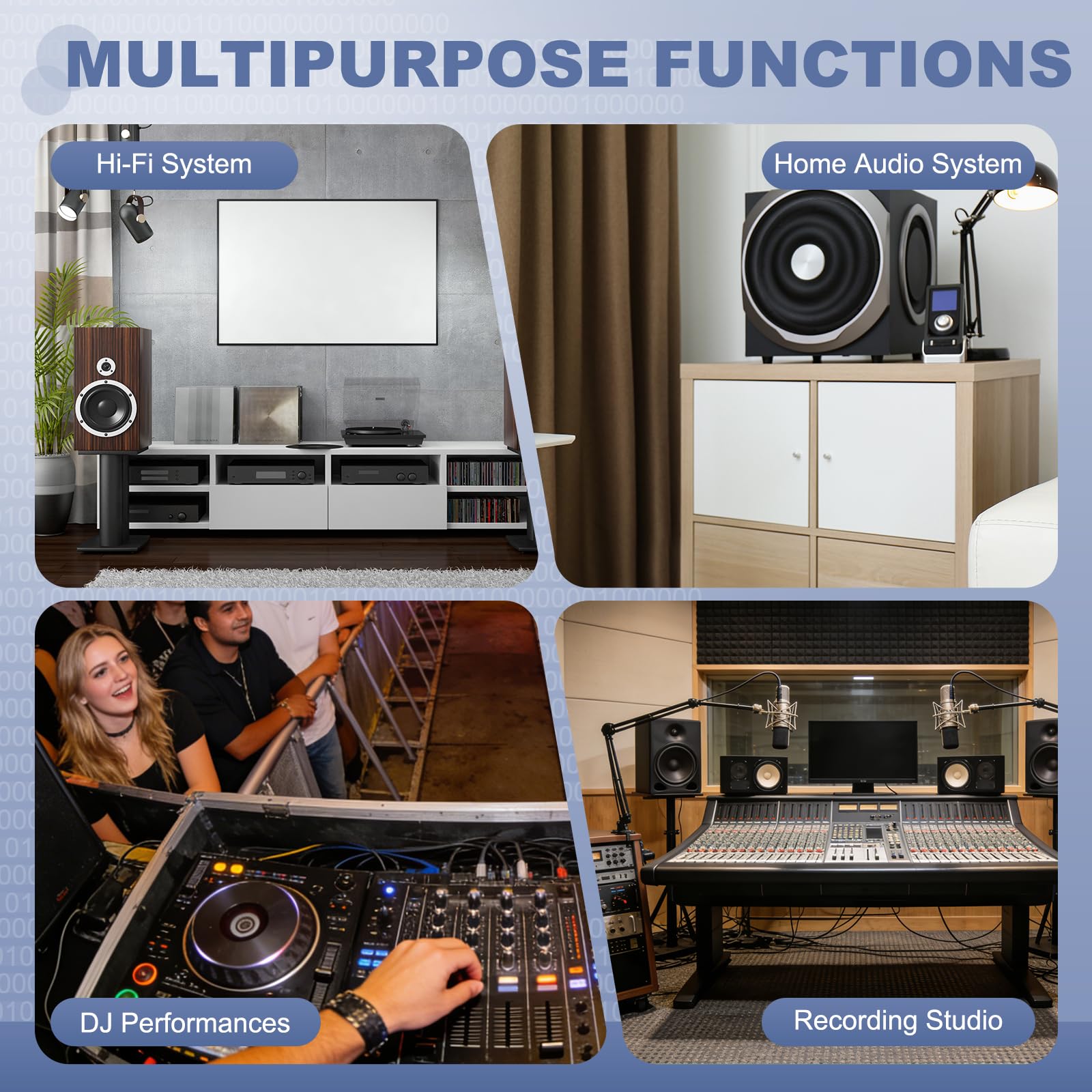 QUARKZMAN Cavo Audio Digitale Coassiale RCA A RCA | 33ft Maschio A Maschio Hi-Fi Con Placcatura In Oro Doppia PVC Per Impianto Home Theater Subwoofer Amplificatore
