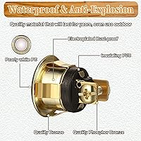 Vista 2 de Dreyoo Botón de metal iluminado para timbre, interruptor universal de apertura de puerta de garaje con luz LED compatible con la mayoría de timbres