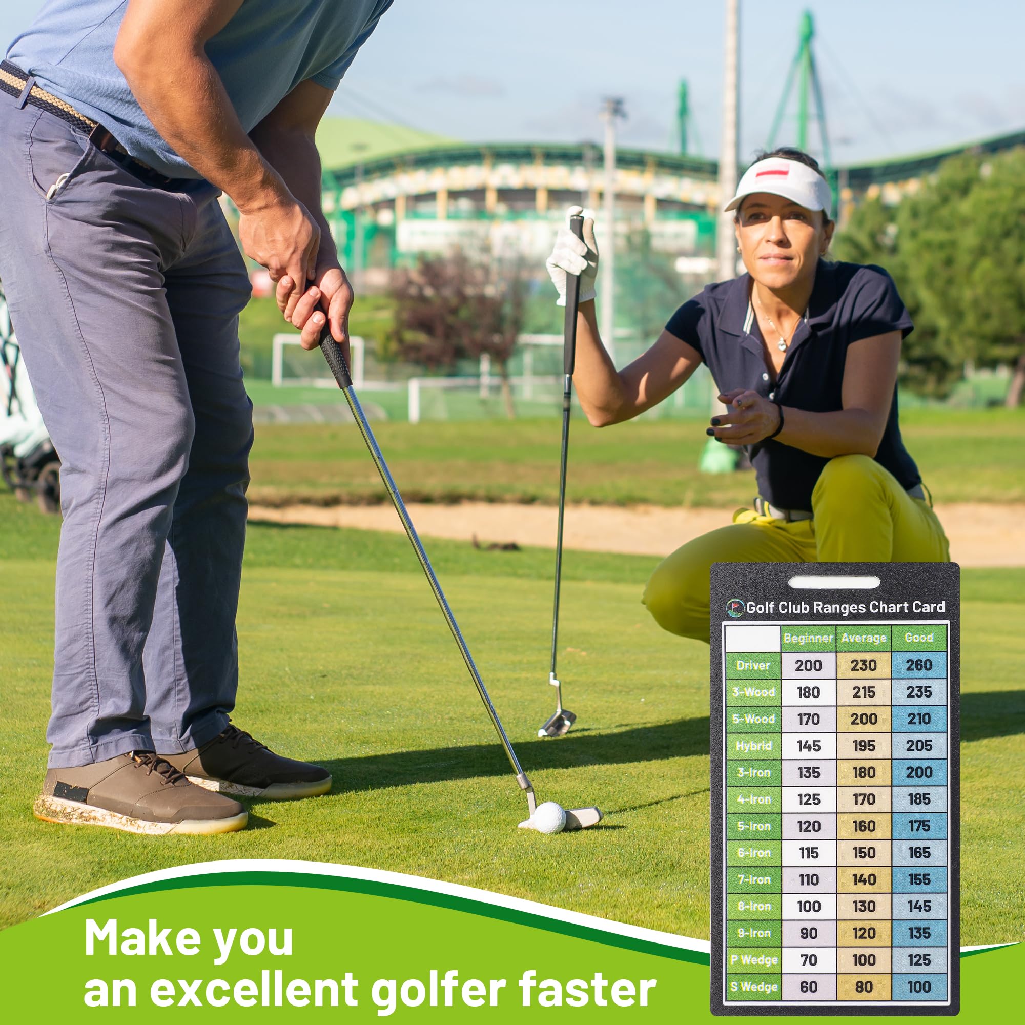 Club Distance Chart Golf Distance Calculator Device Amvinergolf