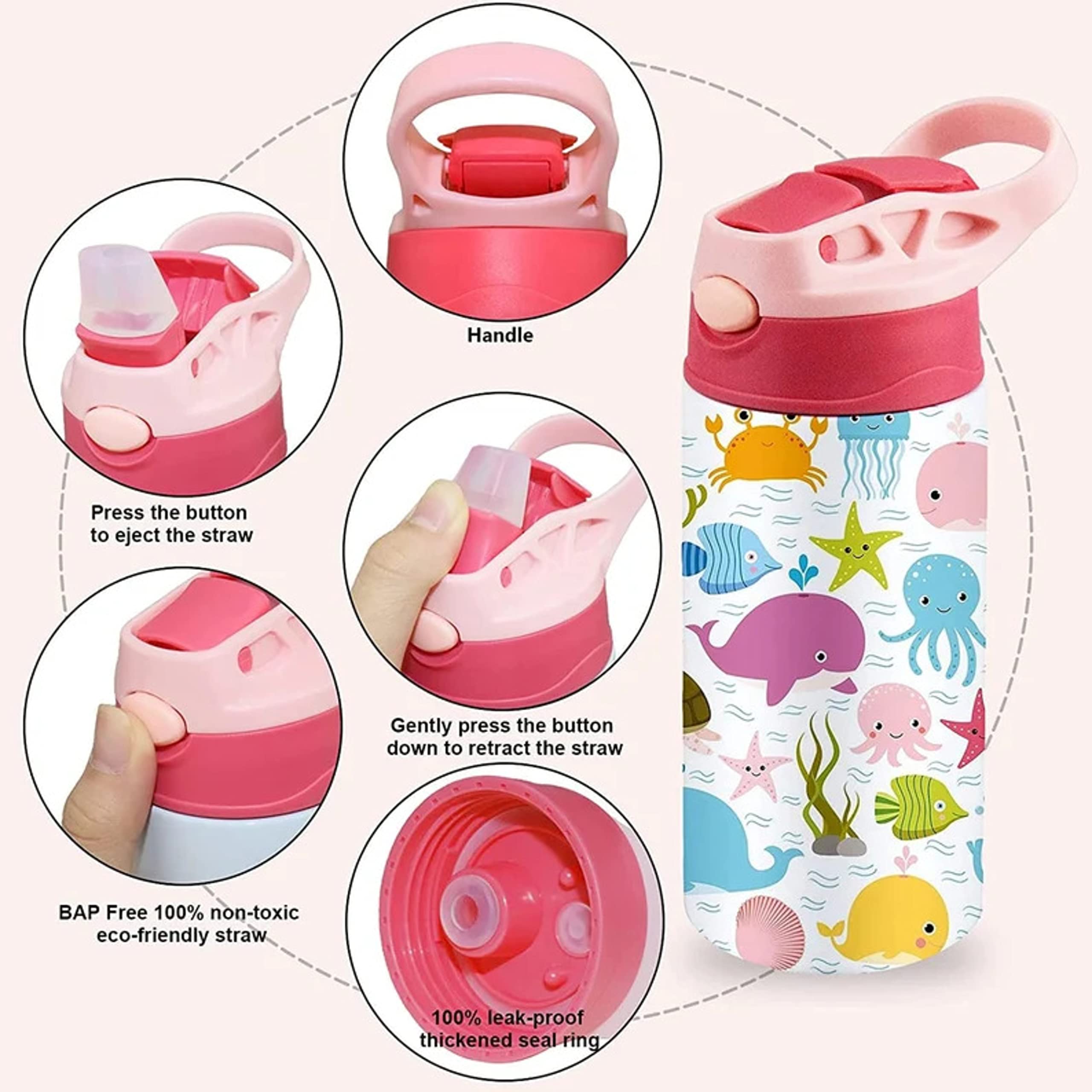 Personalized Insulated 20oz Glitter Water Bottle | Girls Back To School Tumbler | Sports | Stainless Steel Insulated | Custom School Drinkware Girl | Travel Cup | (Glitter Girls water bottle)