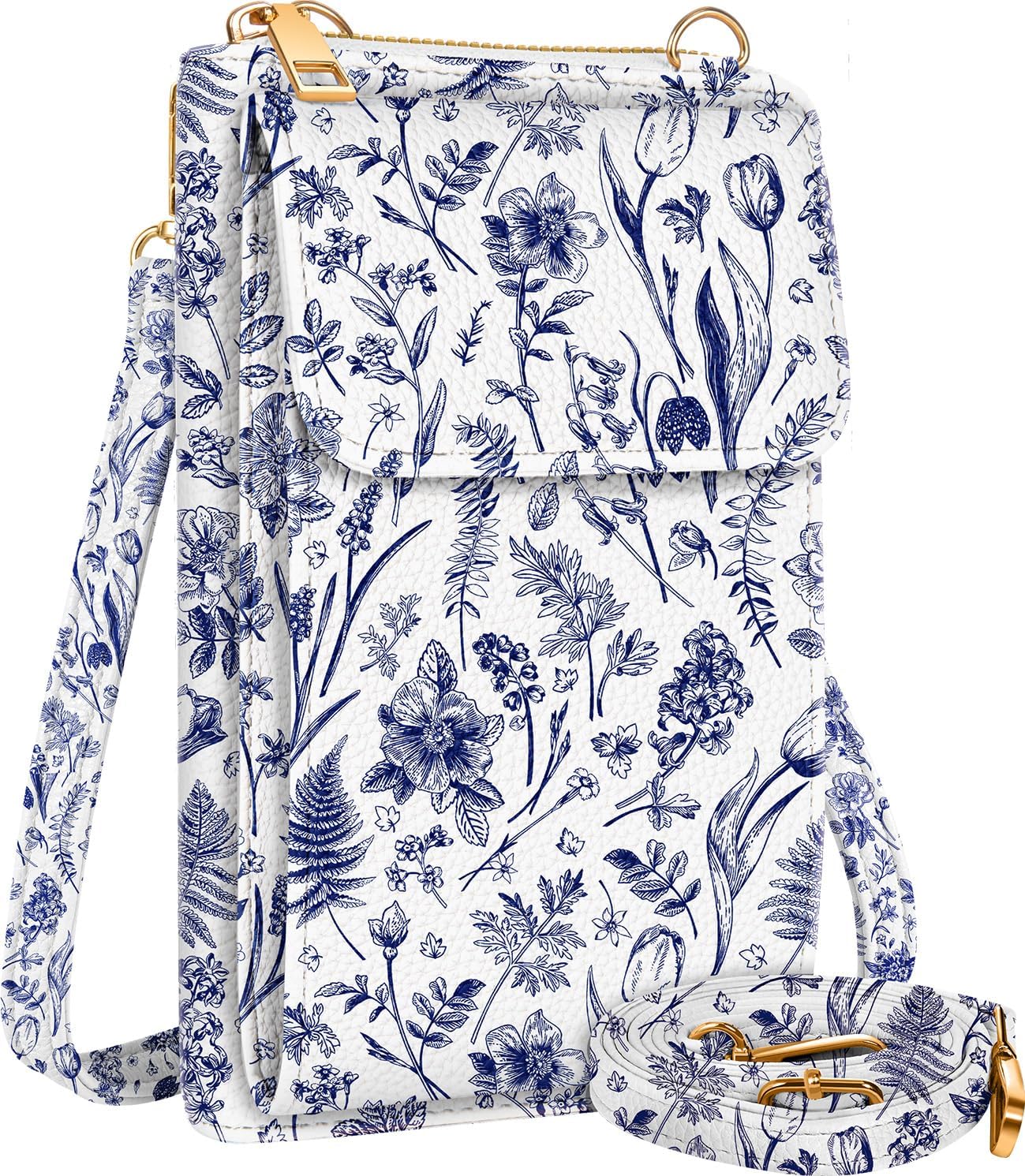 Cute Small Crossbody Purse Cell Phone Bags for Women - Leather Cellphone Wallet Purse with Shoulder Strap