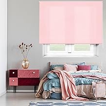 Blindecor Ara | Estor enrollable translúcido liso - Rosa, 140 x 175 cm (ancho por alto) | Tamaño de la Tela 137 x 170 cm | Estores para ventanas