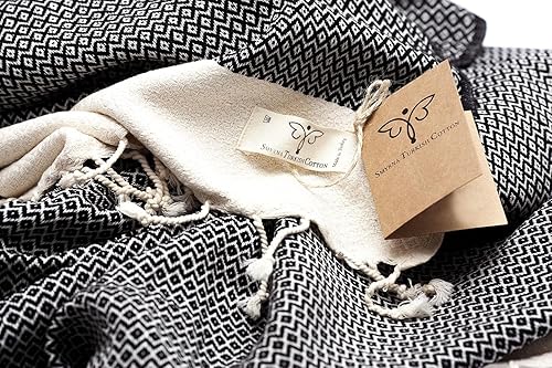 Miniatura 48 de SMYRNA TURKISH COTTON - Camino de mesa turco original de la serie vintage 100% algodón, 15 x 48 pulgadas Camino de mesa vintage de granja