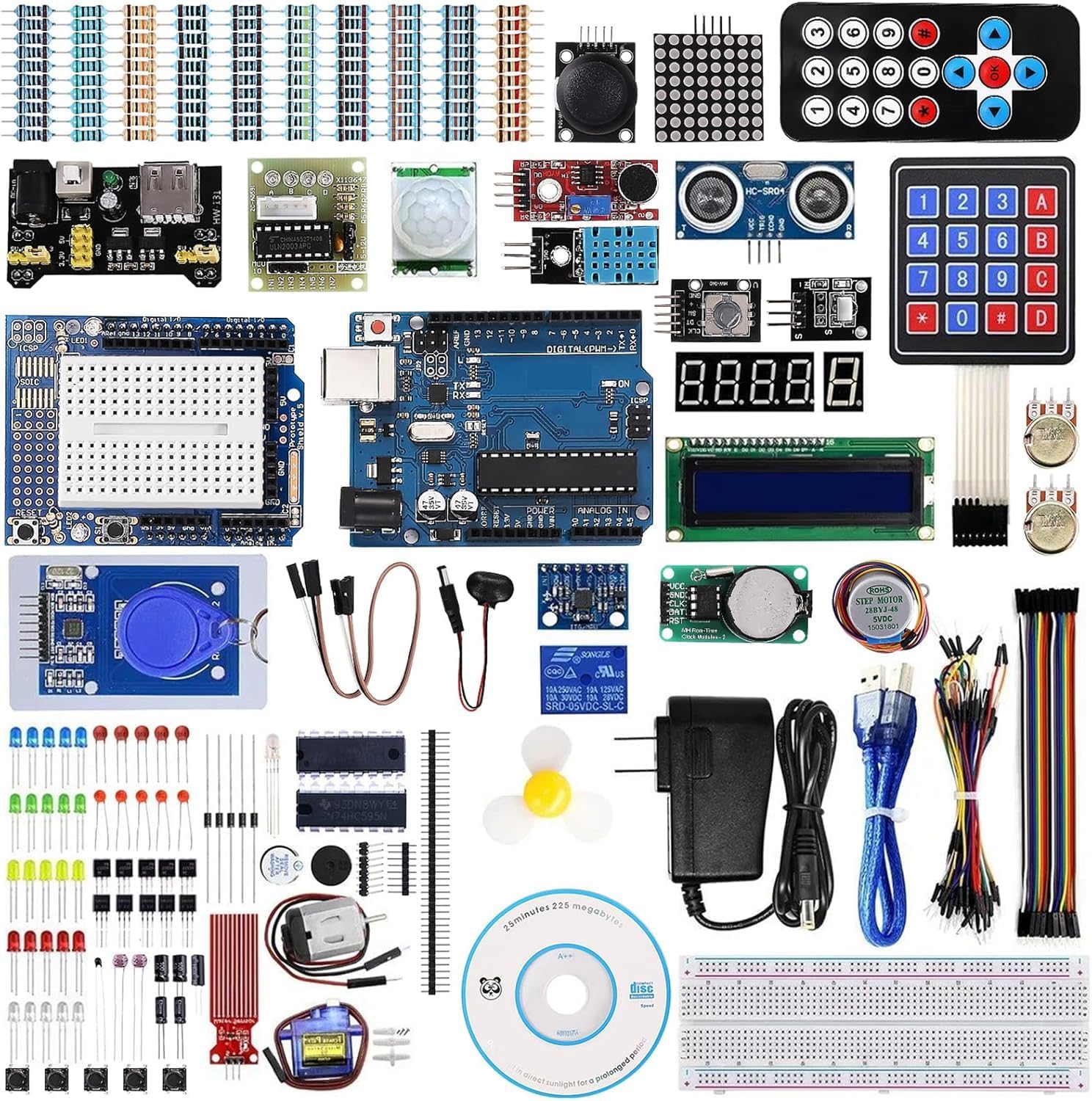SEXYBIRDS Componentes Electrónicos,Kit de Electrónica Compatible con ...