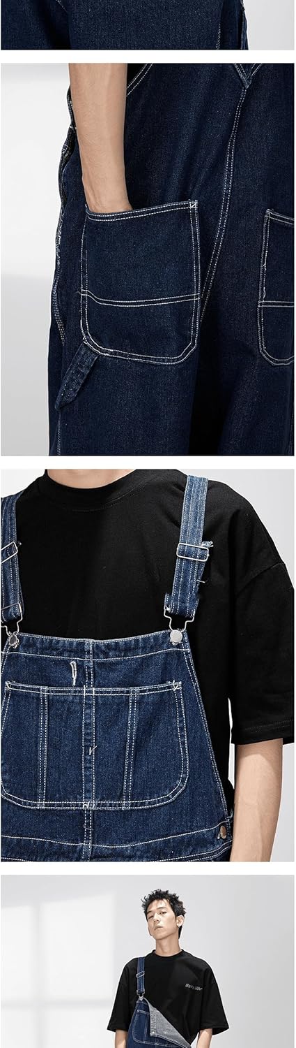 American Vintage Japanese-style Overalls Men's Straight-leg Workwear