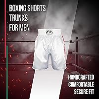 Vista 4 de CLETO REYES Boxing Shorts Trunks for Men, Training Uniform, Professional Competition Fitness Clothes, Fight Apparel, Satin
