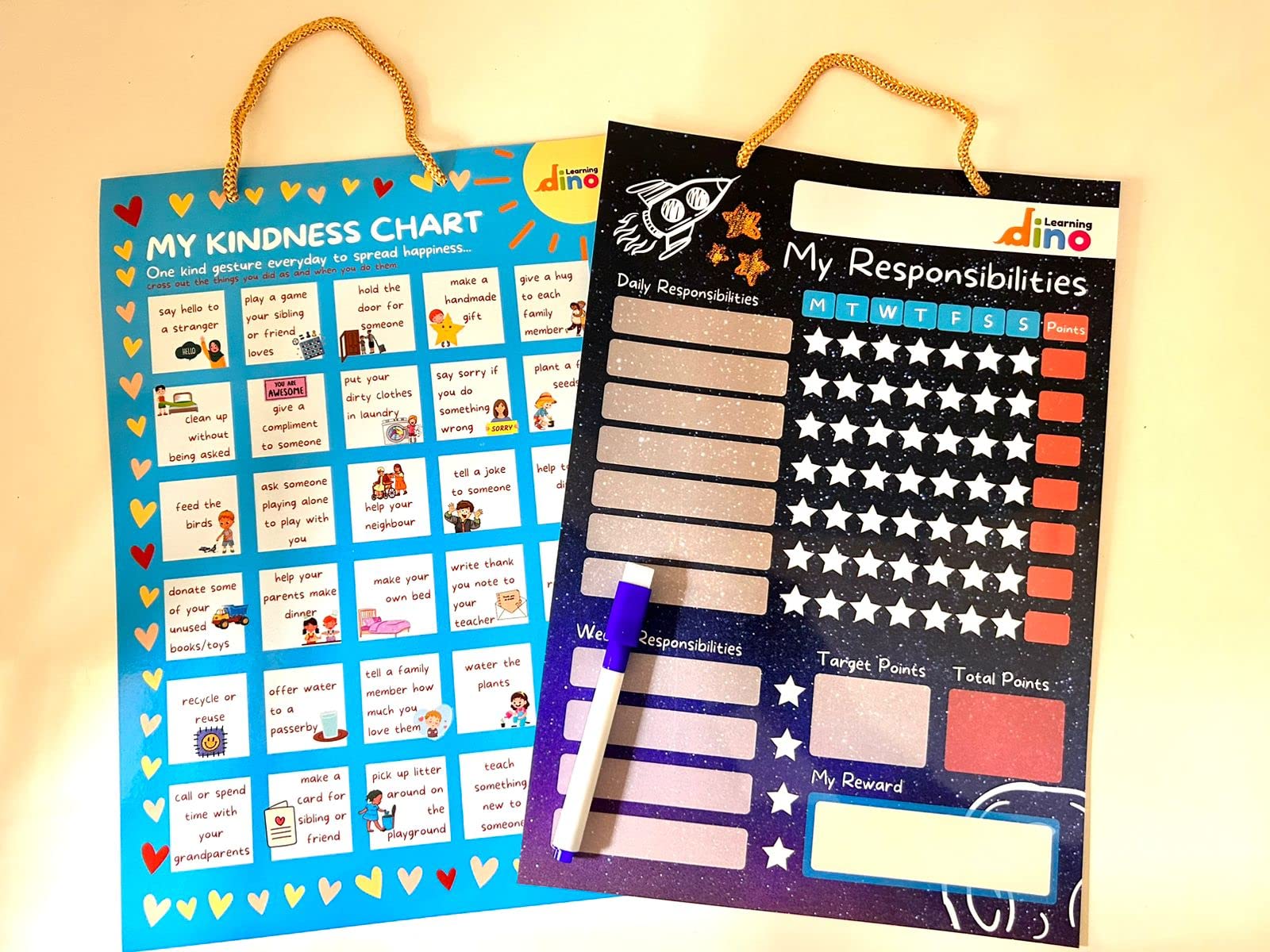 Learning Dino Kindness Chart and Responsibility Chart Combo (B0C72WKHSV) Amazon Price History, Amazon Price Tracker