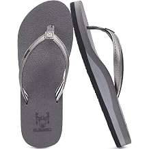 KuaiLu Womens Arch Support Flip Flops Comfortable Yoga Mat Slip on Summer Beach Walking Thong Cushion Sandals