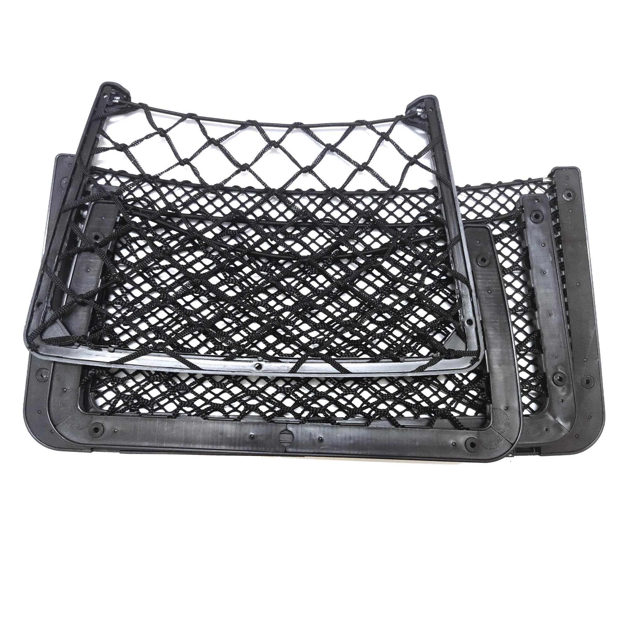 Netze 42x21cm/36x18cm/32x21cm/32x17cm Auto-Organizer-Netztasche Auto-Netztasche Telefonhalter Rack Aufbewahrungsnetz Für Auto Caravan Wohnmobil Kofferraumnetz(4 42x21cm+Hook)