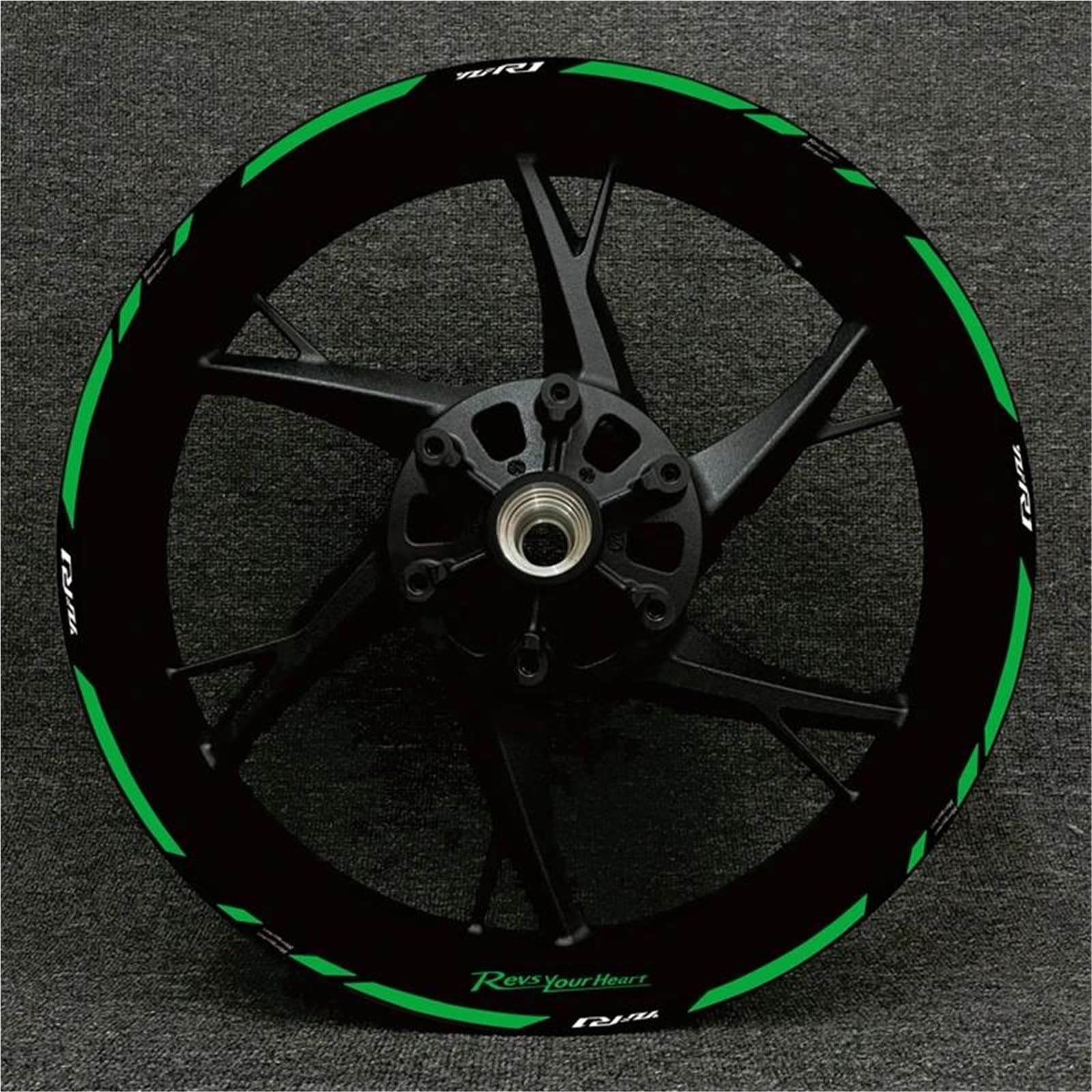 Wheel Stickers Motorcycle Reflective Wheel Decal for YZFR1 YZF-R1 YZF R1 Hub Stickers Rim Protector Kit Rim Reflective Decal