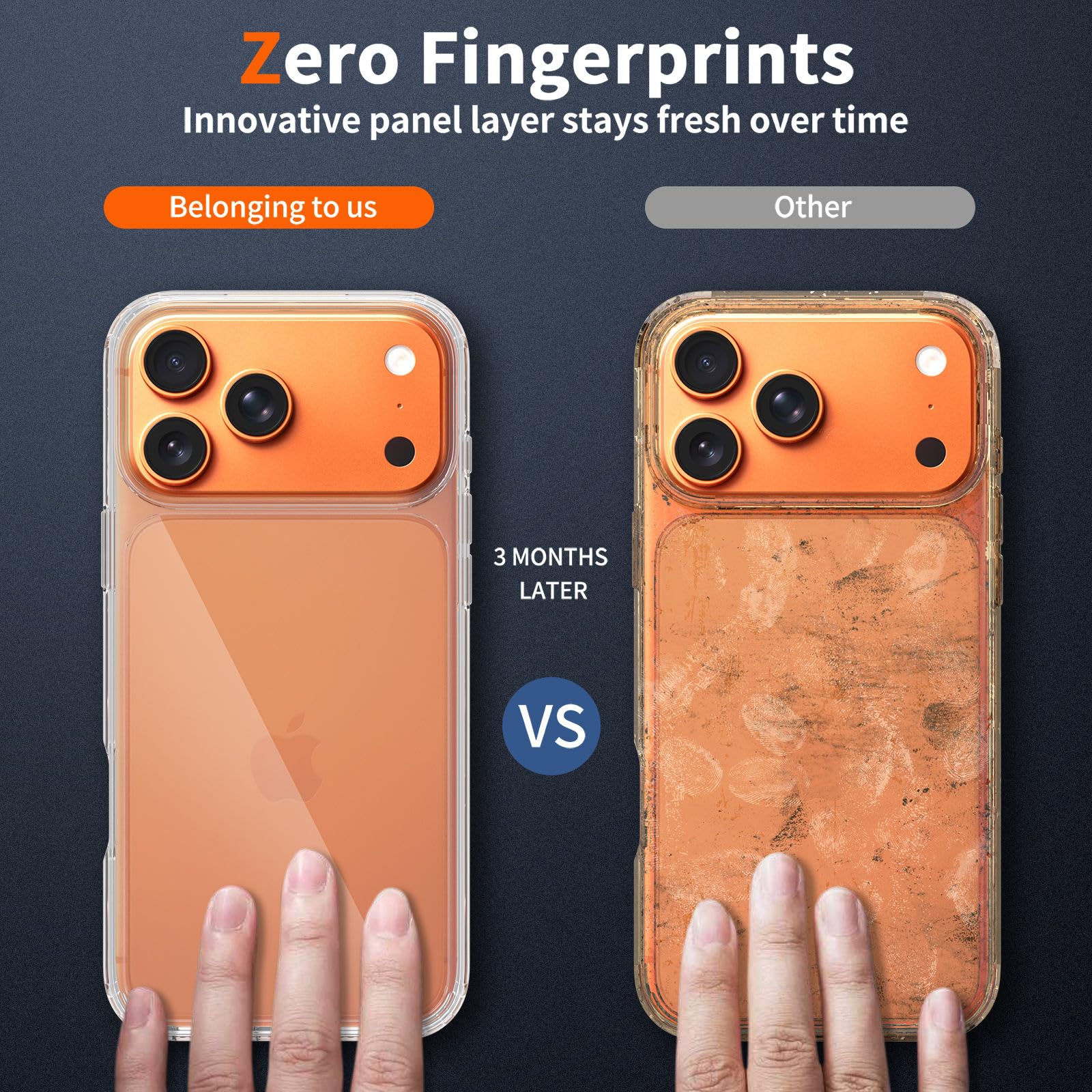DIZORO® Crystal Clear Compatible with iPhone 18 Pro / 17 Pro Case with Anti-Yellow Shockproof Transparent Cover — Amazon image 3