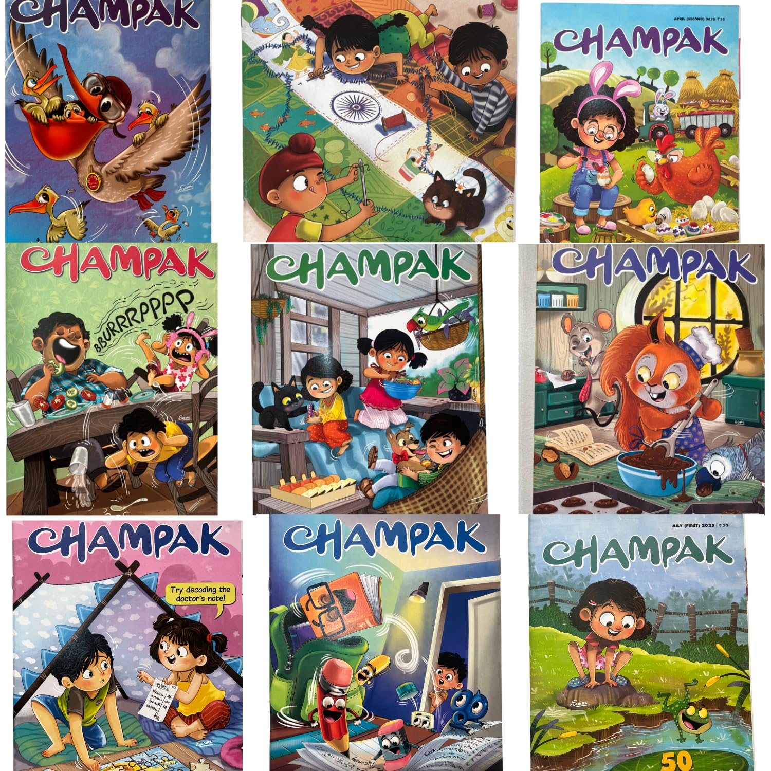 Champak English Kids Story Magazine Set Pack of 10 Illustrated Children Books Fun Reading Comics Moral Stories Colourful Learning Collection for Boys and Girls Age 4 to 10 Champak English Kids Story Magazine Set Pack of 10 Illustrated Children Books Fun Reading Comics Moral Stories Colourful Learning Collection for Boys and Girls Age 4 to 10