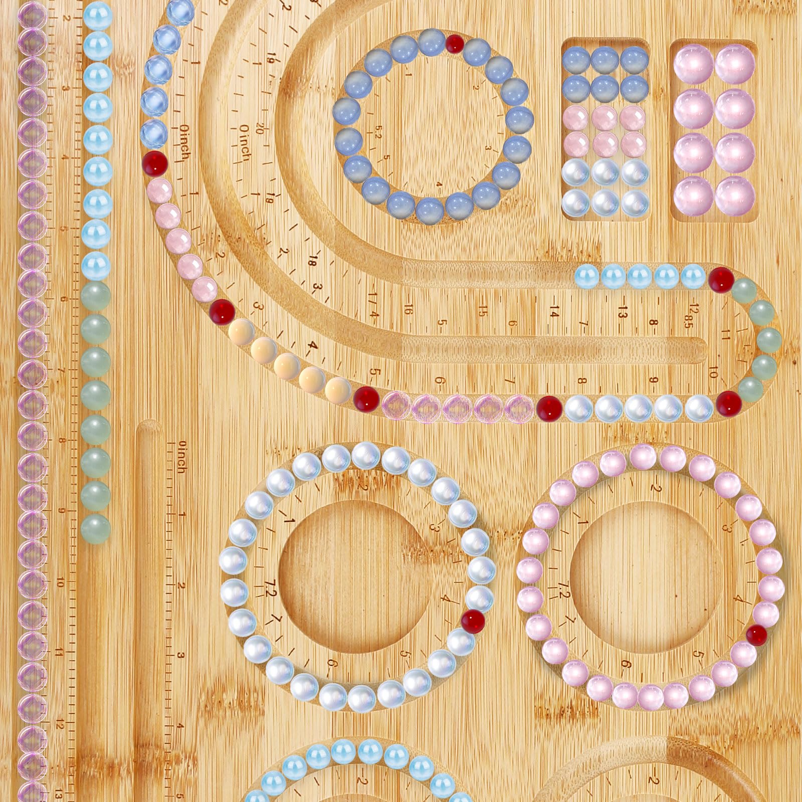 Kralenplanken Voor Het Maken Van Sieraden - Bamboe Kralenplank Kralenbak Rozenkrans Armband En Ketting Maken Gereedschap
