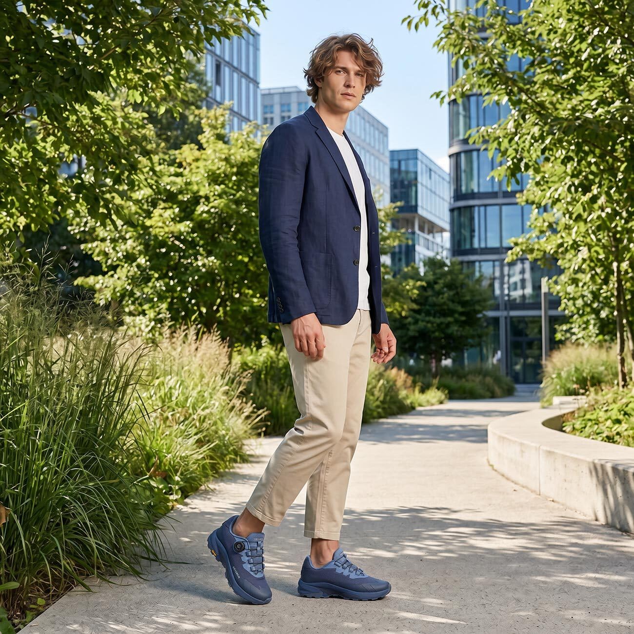Giesswein Wool Trek X Men - Wasserdichter Trekkingschuh, Megagrip-Sohle | Outdoor Sneaker mit Schnellschnürung & Merino-Wechselfußbett – idealer Grip auf jedem Terrain, für Sport & Freizeit