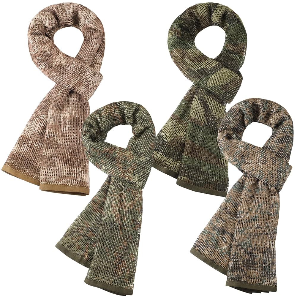 Ramede 4 Pcs Military Sniper Veil 72.83 x 35.43 Inches