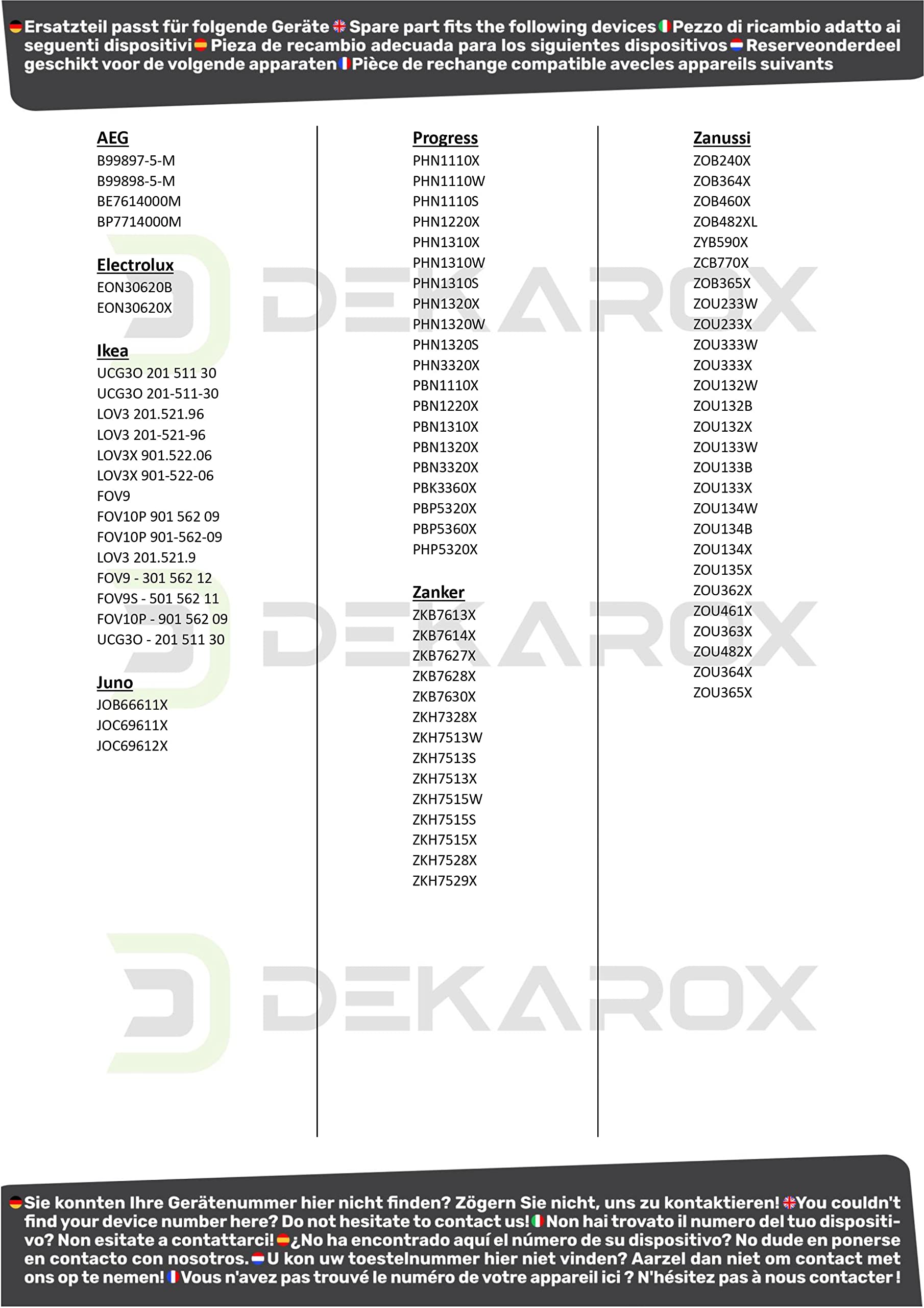 Unterhitze Heizelement 1000W 220/240V für AEG Electrolux Juno Zanussi Zanker 357063501/5 3570635015 für Backofen Herd