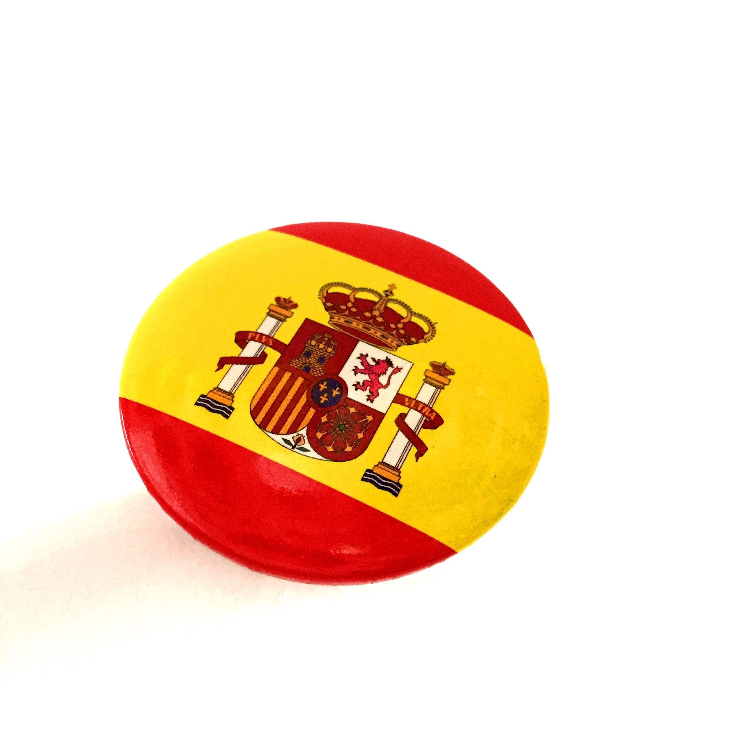 PIN CHAPA con IMPERDIBLE CON BANDERA Y ESCUDO ESPAÑA SPAIN