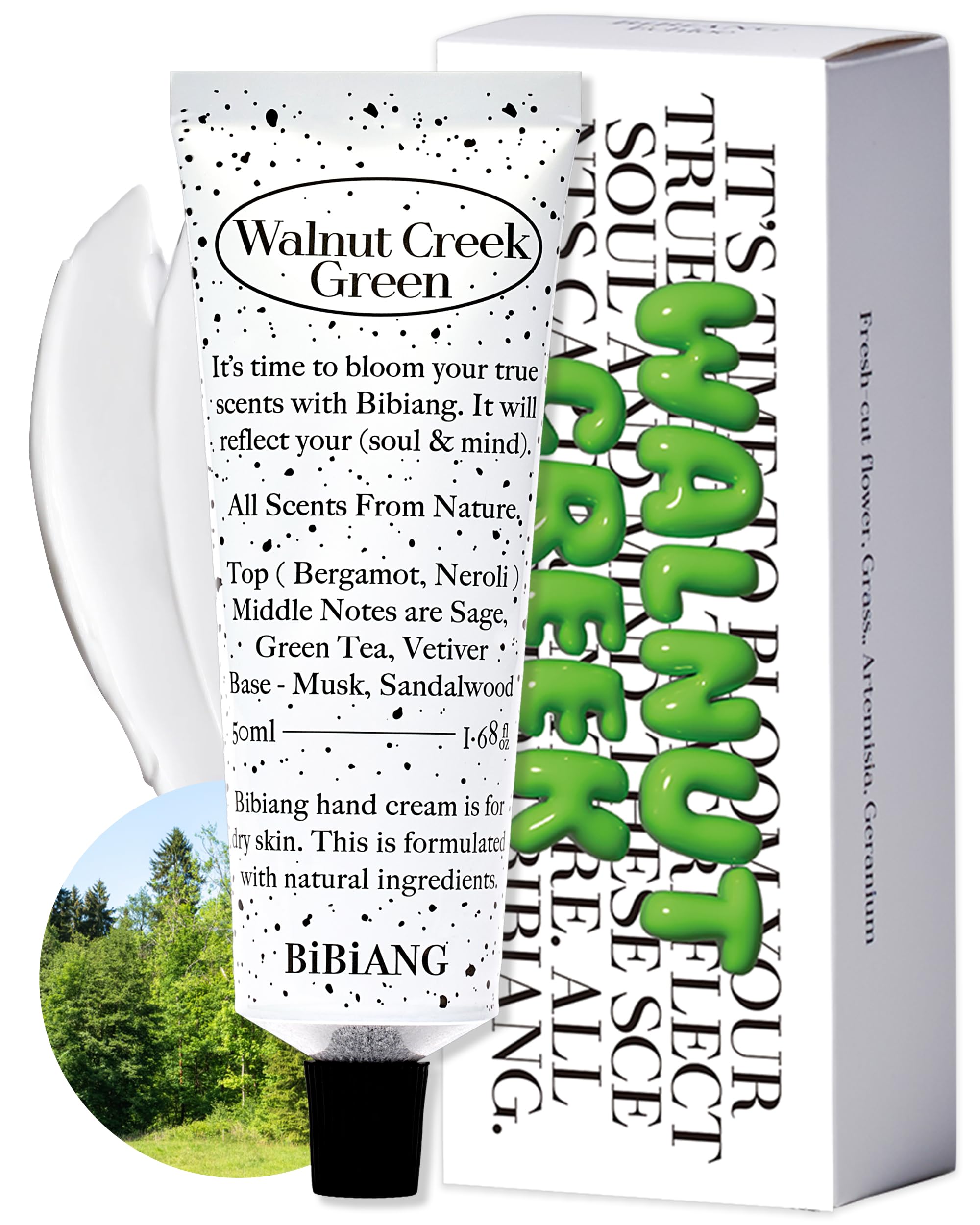 Amazon.com : BiBiANG Walnut Creek Green Hand Cream - Korean Hand