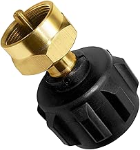 DOZYANT Safest QCC1 Regulator Valve Propane Refill Adapter for Steel Propane Cylinder with Type 1 - Fits All 1 LB Throwaway Disposable Cylinder - 100% Solid Brass Regulator Valve Accessory - coolthings.us
