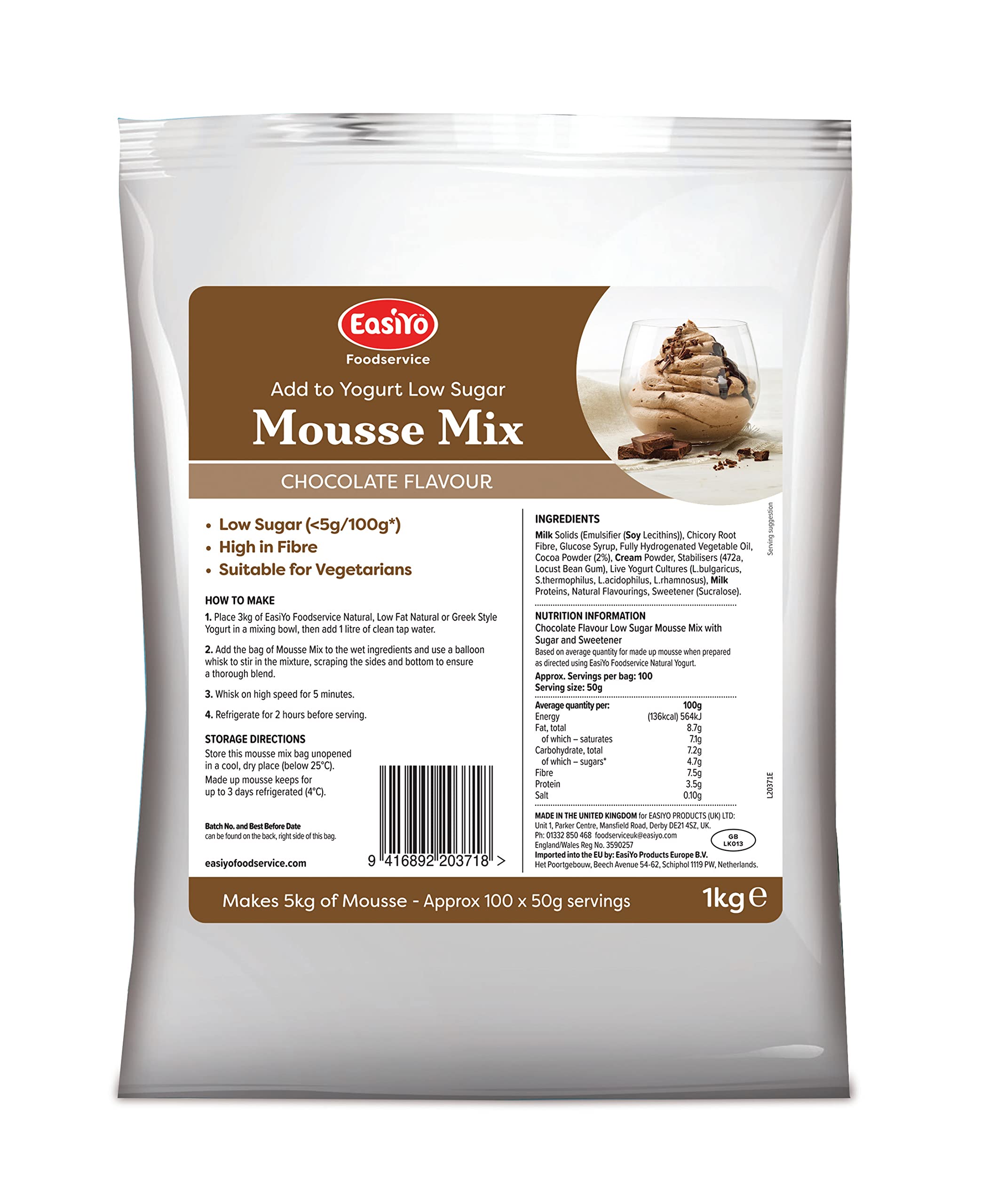 Food Service Catering Size EasiYo Yogurt and Desserts Mixes Compatible With 6.5KG / 13KG Yogurt Maker (Greek Style 2.4kg) — view 2